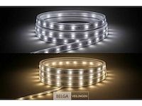 Led strip 25m – wit & warm wit – ip65 waterdicht (x1) - afbeelding 1 van  6