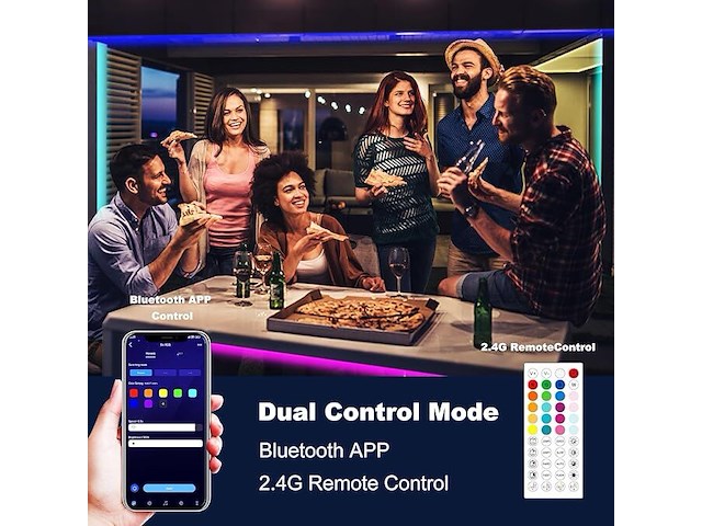 Led-strip cob rgb-strip 5 m - afbeelding 5 van  5