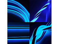 Led strip neon waterdicht 50m – blauw – ip65 waterdicht (x1) - afbeelding 4 van  5