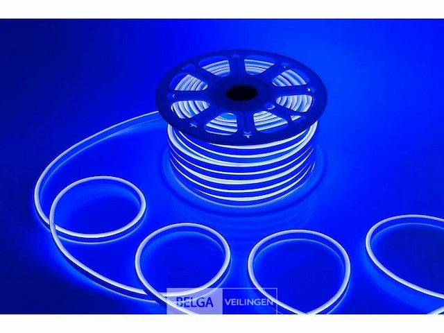 Led strip neon waterdicht 50m – blauw – ip65 waterdicht (x1) - afbeelding 2 van  6