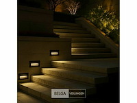 Led trapverlichting ly05 - 6w – ip65 waterdicht – rechthoekig – antraciet (x4) - afbeelding 5 van  6