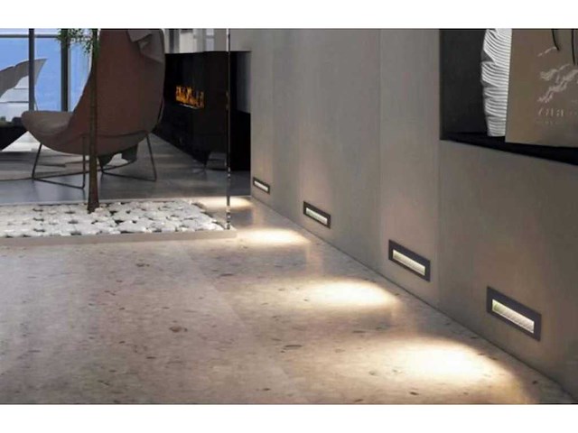 Led trapverlichting ly05 - 6w – ip65 waterdicht – rechthoekig – antraciet (x8) - afbeelding 4 van  4