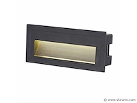 Led trapverlichting ly05 . 6w . ip65 waterdicht . rechthoekig . antraciet (x8) - afbeelding 2 van  5