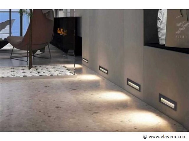 Led trapverlichting ly05 . 6w . ip65 waterdicht . rechthoekig . antraciet (x8) - afbeelding 5 van  5