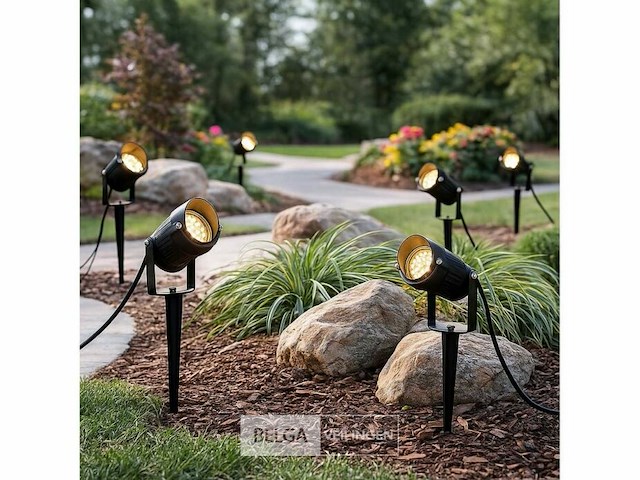 Led trapverlichting ly06 - 3w - ip65 waterdicht - rechthoekig - antraciet (x4) - afbeelding 1 van  6