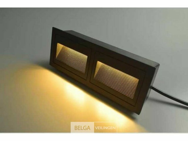 Led trapverlichting ly06 - 3w - ip65 waterdicht - rechthoekig - antraciet (x8) - afbeelding 3 van  5