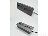Led trapverlichting ly06 - 3w – ip65 waterdicht – rechthoekig – antraciet (x4) - afbeelding 4 van  4