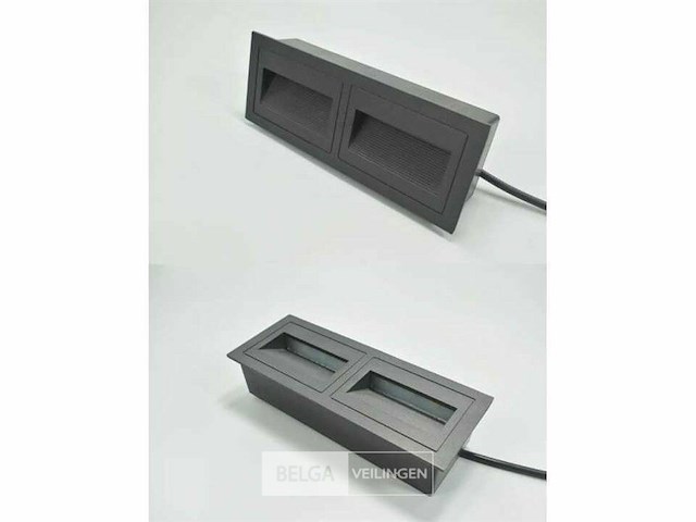 Led trapverlichting ly06 - 3w – ip65 waterdicht – rechthoekig – antraciet (x4) - afbeelding 5 van  5