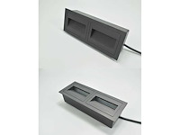 Led trapverlichting ly06 - 3w – ip65 waterdicht – rechthoekig – antraciet (x8) - afbeelding 4 van  4