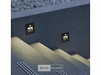 Led trapverlichting met sensor ly03 - 3w - ip65 waterdicht- antraciet (x4) - afbeelding 3 van  7