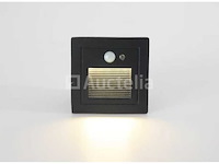 Led trapverlichting met sensor ly03 - 3w - ip65 waterdicht- antraciet (x8) - afbeelding 2 van  6