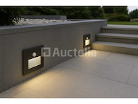 Led trapverlichting met sensor ly03 - 3w - ip65 waterdicht- antraciet (x8) - afbeelding 3 van  6