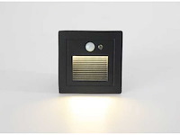 Led trapverlichting met sensor ly03 – 3w – ip65 waterdicht– antraciet (x4) - afbeelding 5 van  6