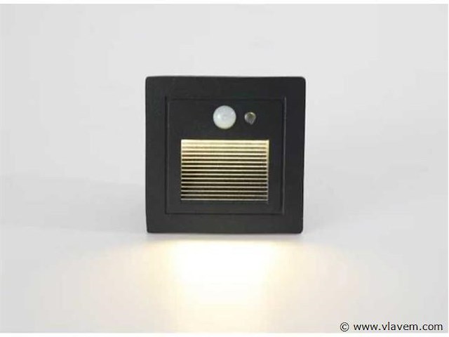 Led trapverlichting met sensor ly03 . 3w . ip65 waterdicht. antraciet (x4) - afbeelding 5 van  6