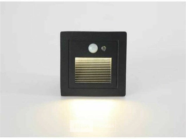 Led trapverlichting met sensor ly03 – 3w – ip65 waterdicht– antraciet (x4) - afbeelding 6 van  7