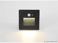 Led trapverlichting met sensor ly03 – 3w – ip65 waterdicht– antraciet (x8) - afbeelding 5 van  6
