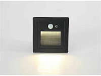 Led trapverlichting met sensor ly03 – 3w – ip65 waterdicht– antraciet (x8) - afbeelding 6 van  7