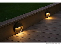 Led trapverlichting s-22r– 6w – zwart – ip54 waterdicht (x8) - afbeelding 1 van  5