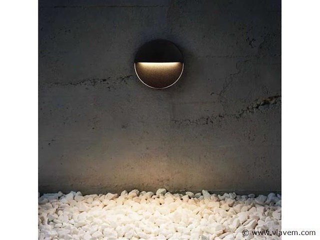 Led trapverlichting s-22r– 6w – zwart – ip54 waterdicht (x8) - afbeelding 2 van  5