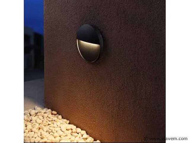 Led trapverlichting s-22r– 6w – zwart – ip54 waterdicht (x8) - afbeelding 5 van  5