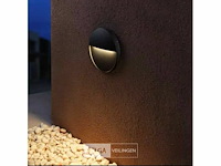 Led trapverlichting s-22r– 6w – zwart – ip54 waterdicht (x8) - afbeelding 6 van  6