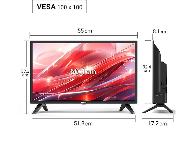 Led-tv - rca - 32 inch - 80 cm. - afbeelding 2 van  8