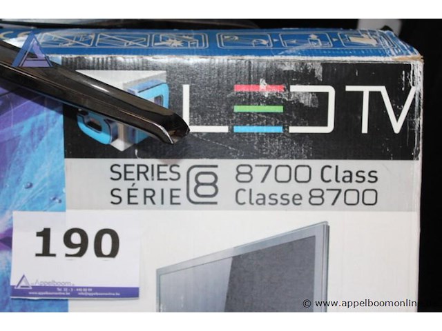 Led tv, samsung, series 8 8700 class, 40 inch, werking niet gekend - afbeelding 1 van  2