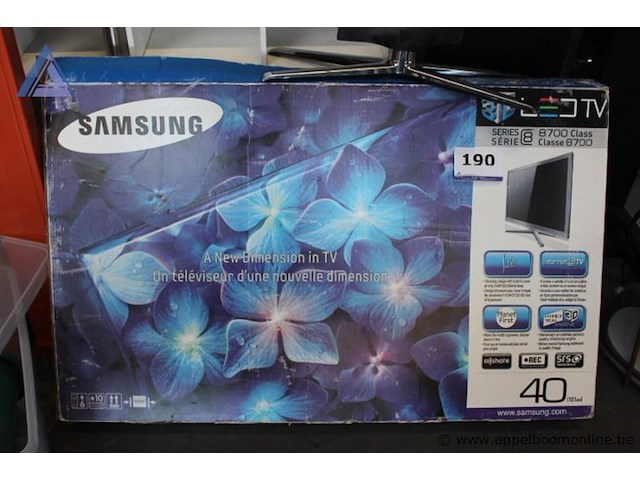 Led tv, samsung, series 8 8700 class, 40 inch, werking niet gekend - afbeelding 2 van  2