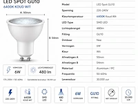 Led verlichting (horoz) – 6w – 6400k koud wit – ip20 – ip20 (100 stuks) - afbeelding 4 van  4