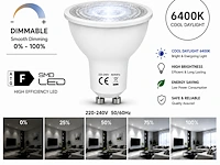 Led verlichting (venus) – 6w – 6400k koud wit – ip20 – ip20 (50 stuks) - afbeelding 3 van  4