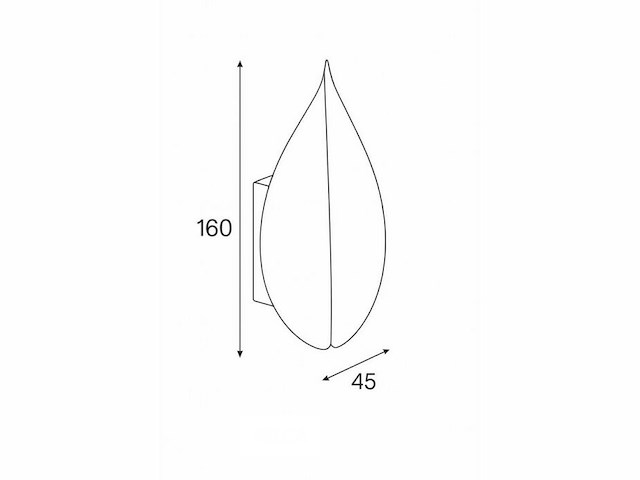 Led wandlamp - vorm: torso - zwart - ip54 (4x) - afbeelding 4 van  4