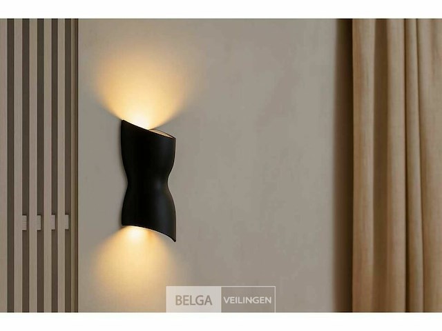 Led wandlamp - vorm: torso - zwart - ip54 (4x) - afbeelding 1 van  5