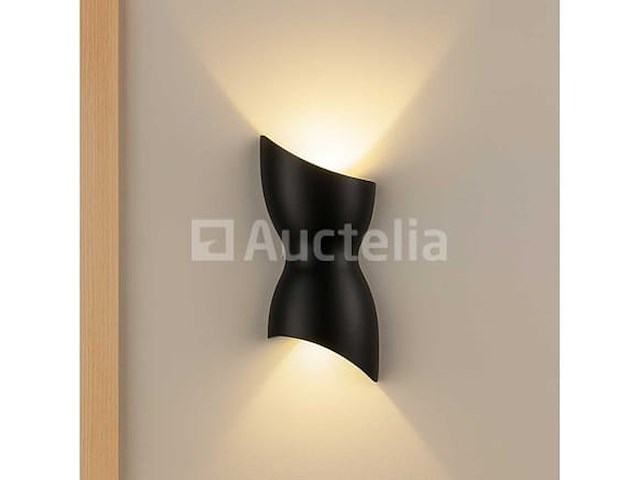 Led wandlamp - vorm: torso - zwart - ip54 (8x) - afbeelding 1 van  4
