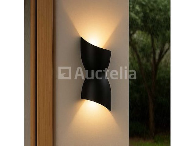 Led wandlamp - vorm: torso - zwart - ip54 (8x) - afbeelding 2 van  4