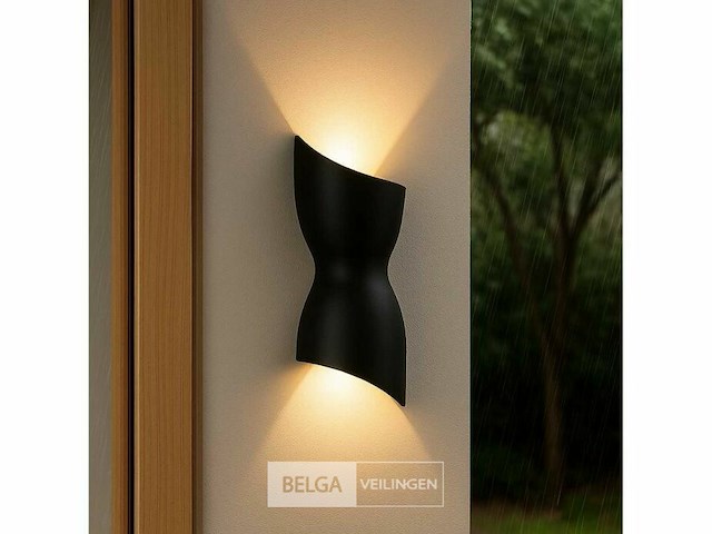 Led wandlamp - vorm: torso - zwart - ip54 (8x) - afbeelding 5 van  5