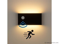 Led wandlamp bidirectionele met sensor sw-2309 - 12w (x5) - afbeelding 1 van  3