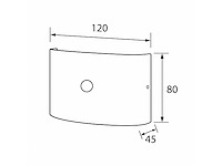 Led wandlamp met sensor – sw-2310-2 – 4w – zwart – ip54 (x10) - afbeelding 2 van  3