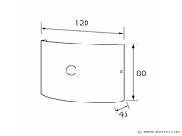Led wandlamp met sensor – sw-2310-2 – 4w – zwart – ip54 (x10) - afbeelding 2 van  3