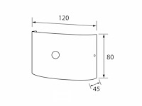 Led wandlamp met sensor – sw-2310-2 – 4w – zwart – ip54 (x10) - afbeelding 3 van  4