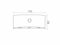 Led wandlamp met sensor sw-2310-3 – 6w – zwart – ip54 (x2) - afbeelding 4 van  4