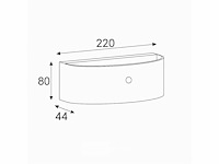 Led wandlamp met sensor – sw-2310-4 – 8w – zwart – ip54 (x8) - afbeelding 4 van  4