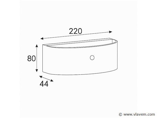 Led wandlamp met sensor . sw 2310.4 . 8w . zwart . ip54 (x8) - afbeelding 3 van  3