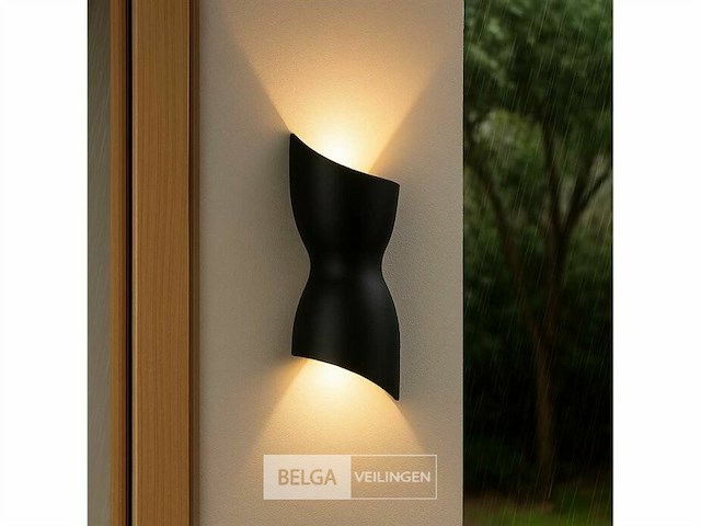 Led wandlamp – vorm: torso sw-159 – zwart – ip54 (8x) - afbeelding 5 van  5