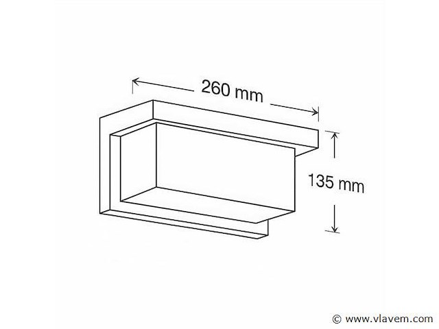 Led wandlampen saw-02 – 3500k – 12w – ip54 – zwart (x4) - afbeelding 4 van  4