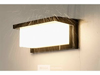 Led wandlampen saw-02 – 3500k – 12w – ip54 – zwart (x4) - afbeelding 3 van  5