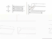 Led wandlampen saw-05 – 3500k – 12w – ip54 – zwart (4x) - afbeelding 5 van  5