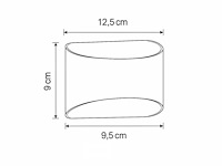 Led wandlampen sw-15 – 3500k – cob – ip54 – zwart/goud (4x) - afbeelding 3 van  3