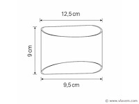 Led wandlampen sw-15 – 3500k – cob – ip54 – zwart/goud (8x) - afbeelding 2 van  2