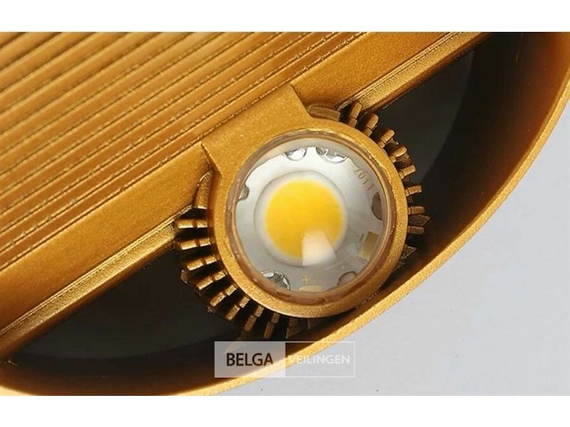 Led wandlampen sw-15 – 3500k – cob – ip54 – zwart/goud (8x) - afbeelding 4 van  5