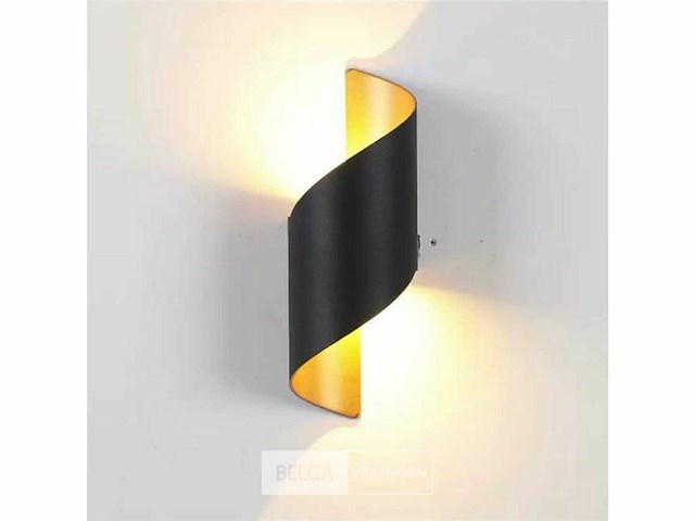 Led wandlampen sw-34 – 3500k – cob – ip54 – zwart (8x) - afbeelding 6 van  6